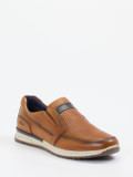 Sioux – Slipper aus Leder in Cognacbraun