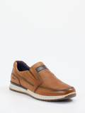 Sioux – Slipper aus Leder in Cognacbraun