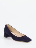 Konstantin Starke – Pumps aus Veloursleder Dunkelblau