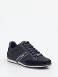 Boss - Sneaker aus Kalbleder in blau
