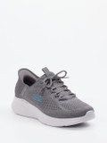 Skechers – Komfort-Sneaker aus Mesh-Textil grau