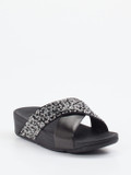 FitFlop – Pantolette aus Textil mit Strassbesatz