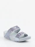 FitFlop – Komfort-Pantolette aus Textil mit Glitzer