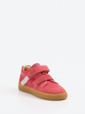 Däumling – Klettsneaker aus Veloursleder Koralle