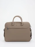 Boss – Aktentasche aus Lederimitat in Taupe