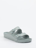 Birkenstock – Zweiriemer-Sandale aus EVA-Kunststoff salbeigrün