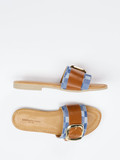Konstantin Starke – Slides aus Glattleder und Denim