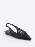 Andrea Puccini – Slingpumps aus Netzgewebe Schwarz