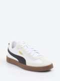 Puma – Sneaker aus Leder in Weiß mit Gumsohle