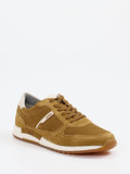 Sioux – Retro-Sneaker aus Veloursleder cognacbraun