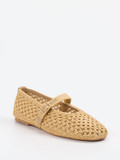 Andrea Sabatini – Mary-Janes aus Flechtleder beige