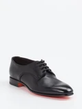 Santoni - Schnürschuh aus Kalbleder in schwarz