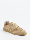Santoni – Sneaker aus Veloursleder sandbeige