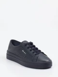Santoni - Sneaker aus Kalbleder in blau