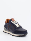 Konstantin Starke – Sneaker aus Veloursleder Dunkelblau