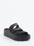 Birkenstock – Plateau-Sandale aus Synthetik Schwarz