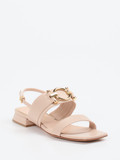 Konstantin Starke – Riemchensandale aus Glattleder Beige