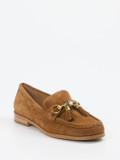 Andrea Puccini – Loafer aus Veloursleder cognac
