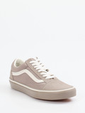 Vans – Sneaker aus Canvas und Wildleder taupe