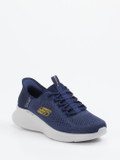 Skechers – Slip-On Sneaker aus Mesh-Textil marineblau