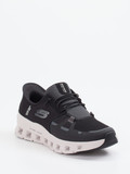 Skechers – Slip-On Sneaker aus Mesh in Schwarz