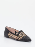 Pretty Ballerinas – Slipper aus Kalbleder in Flechtoptik