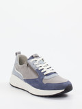 Sioux – Sneaker aus Veloursleder in Graublau
