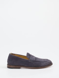 Officine Creative – Loafer aus Veloursleder in Grau