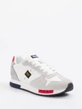 Blauer - Sneaker aus Veloursleder in weiß