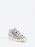 Superfit – Sneaker aus Veloursleder hellgrau