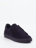 Konstantin Starke – Slip-On Sneaker aus Veloursleder blau