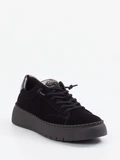 Gabor - Sneaker aus Veloursleder in schwarz