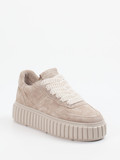 Kennel & Schmenger – Plateau-Sneaker aus Veloursleder grau