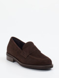 Mannori – Loafer aus Veloursleder Dunkelbraun