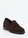Mannori – Loafer aus Veloursleder Dunkelbraun