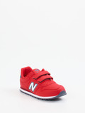 New Balance – Klettsneaker aus Leder in Rot