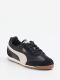 Puma – Retro-Sneaker aus Leder schwarz