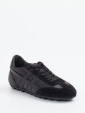 Hogan – Retro-Sneaker aus Leder-Velours-Mix schwarz