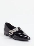 Konstantin Starke – Spangenpumps aus Lackleder Schwarz