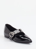 Konstantin Starke – Spangenpumps aus Lackleder Schwarz