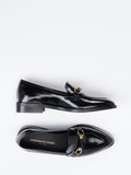 Konstantin Starke – Loafer aus Hochglanzleder schwarz