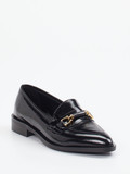 Konstantin Starke – Loafer aus Hochglanzleder schwarz
