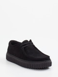 Clarks – Mokassin-Halbschuh aus Veloursleder schwarz