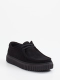 Clarks – Mokassin-Halbschuh aus Veloursleder schwarz