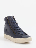 Paul Green – High-Top Sneaker aus Kalbleder Dunkelblau