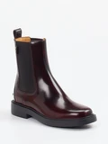 Tod's - Stiefelette aus Hochglanzleder in rot