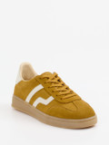 Gant – Retro-Sneaker aus Veloursleder senfgelb