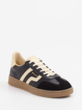 Gant – Retro-Sneaker aus Velours- und Glattleder Schwarz