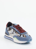 THE HOFF BRAND – Sneaker aus Veloursleder blau gemustert