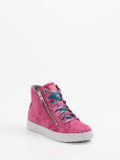 Superfit – High-Top-Sneaker aus Veloursleder pink